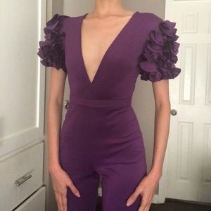 Ruffle Sleeve Jumpsuit